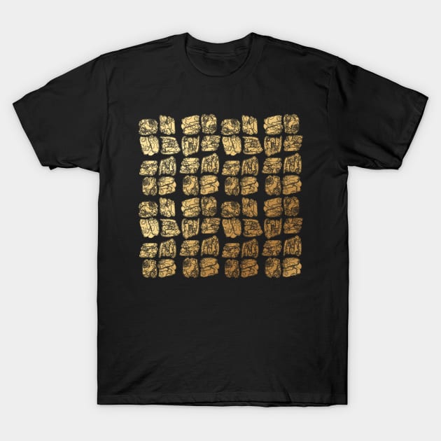 Golden  Pattern T-Shirt by jessycroft